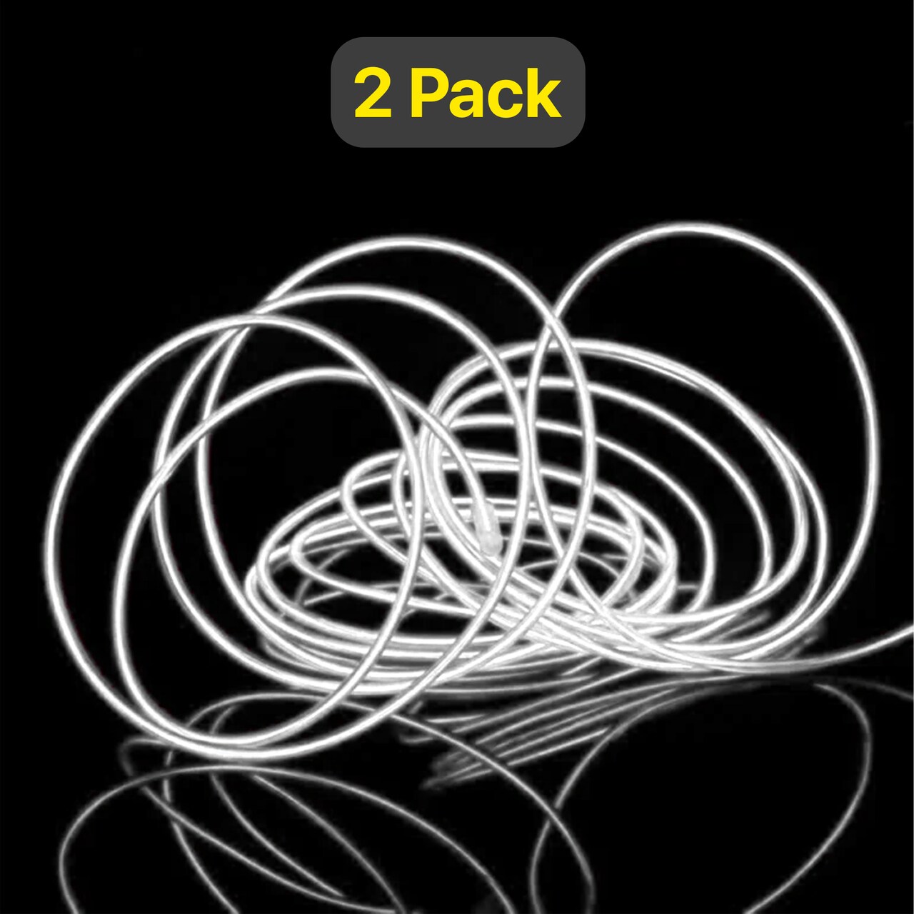 Battery Operated Neon Rope Light — 9ft Flexible, Wearable, Multi-Mode Glow Wire